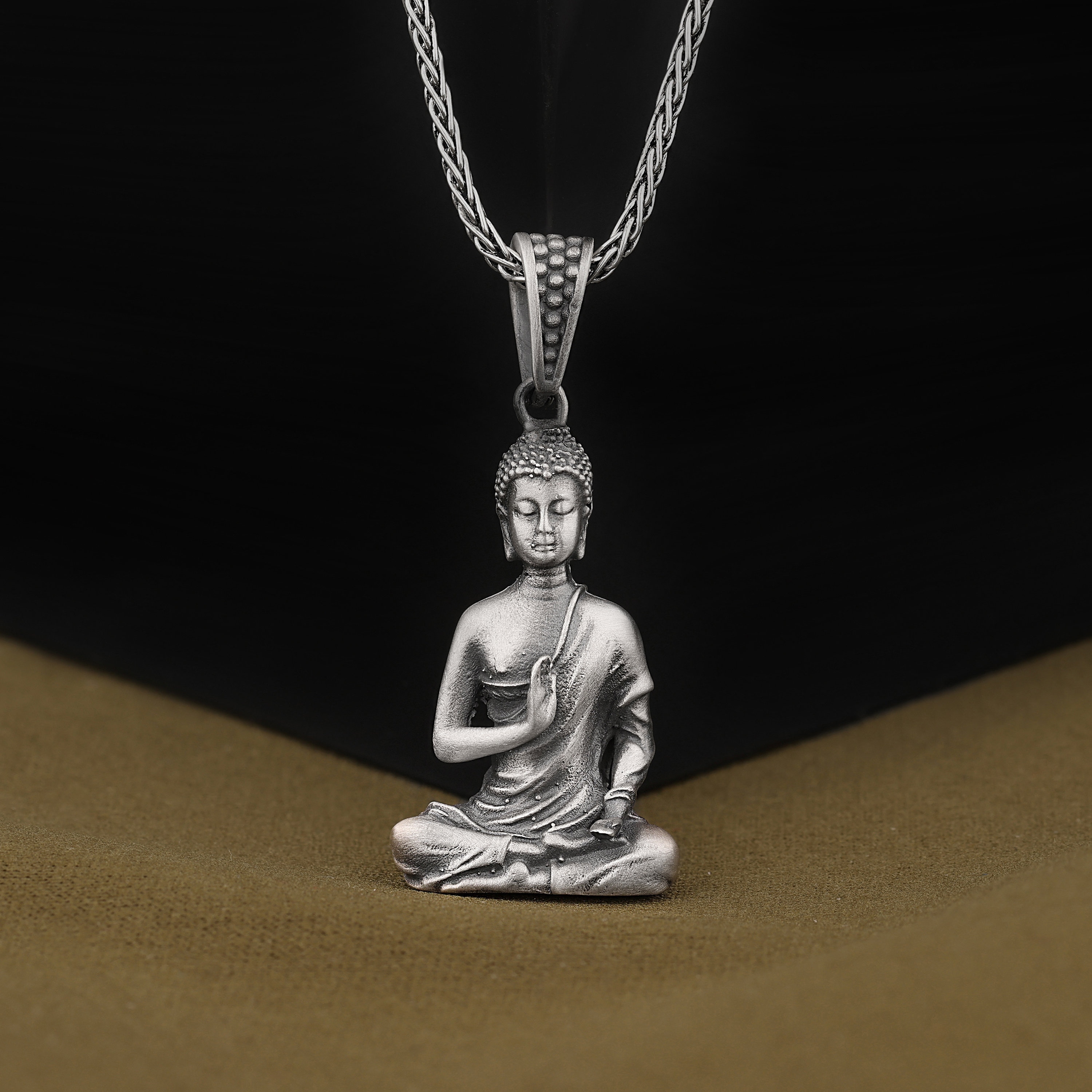 【King Ice】日本未入荷 STERLING SILVER AWAKE BUDDHA NECKLACE Sterling Silver Awake Buddha Necklace | Women's Jewelry