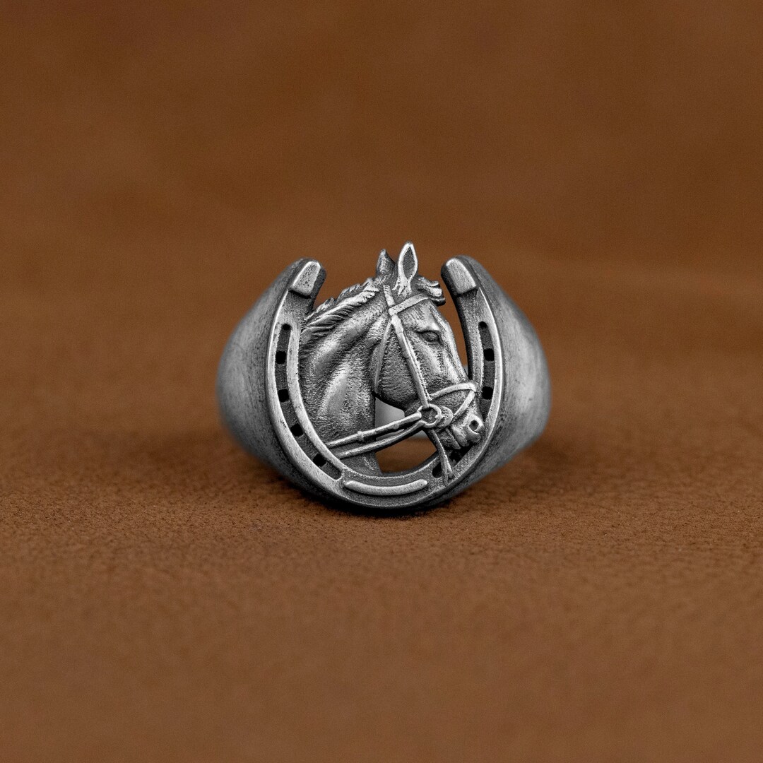 【SYMPATHY OF SOUL】◆ Carved Horseshoe Ring / Silver Sympathy of Soul SOS Men's Horseshoe Ring Silver US size 7.5