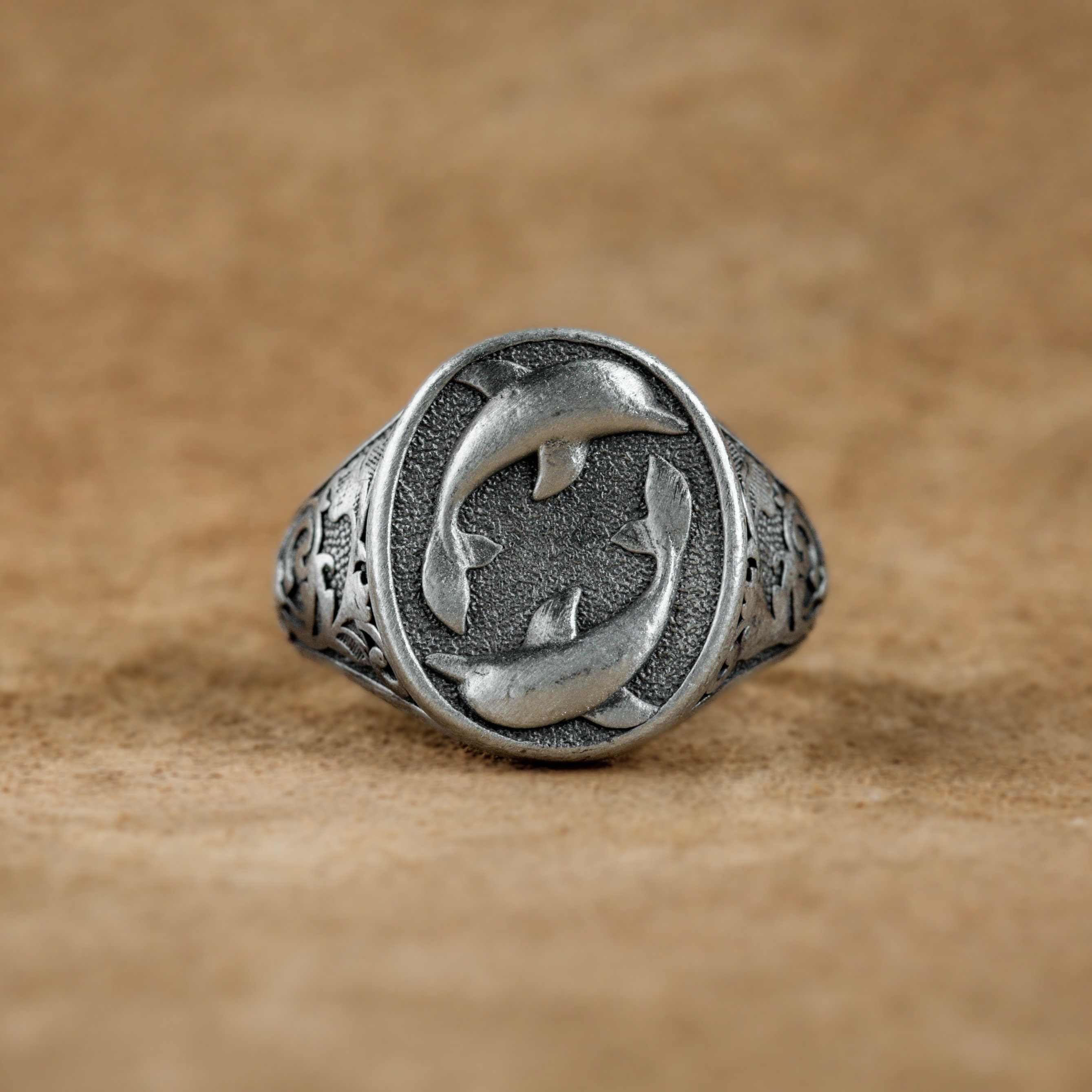 Enamel Dolphin Painted Silver Toe Ring - Whole Sale 925 Silver