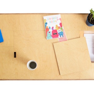 tidy desk desk with folding compartments around the work surface image 2