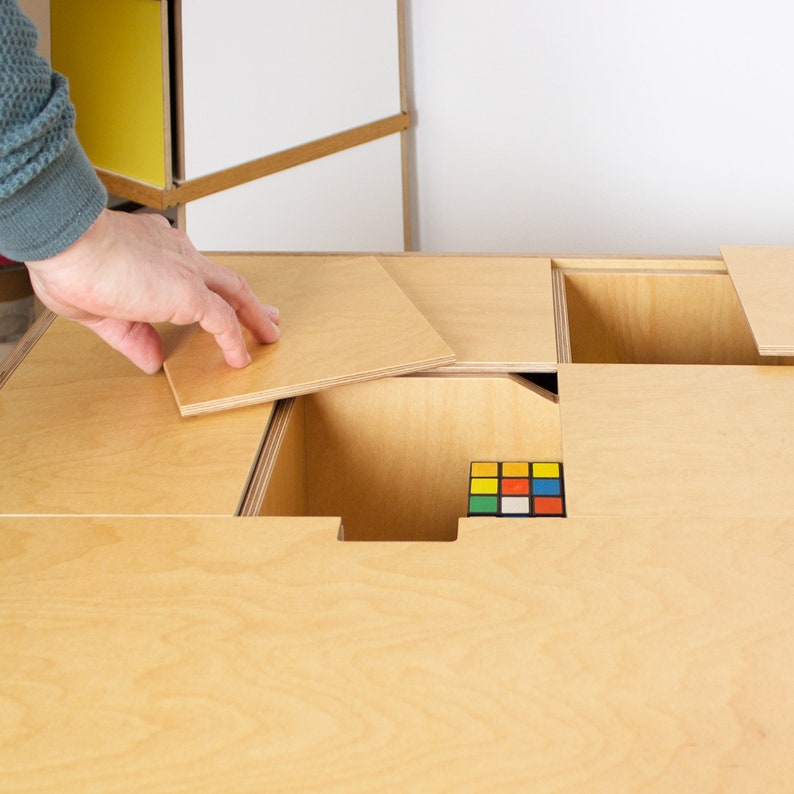 tidy desk desk with folding compartments around the work surface image 10