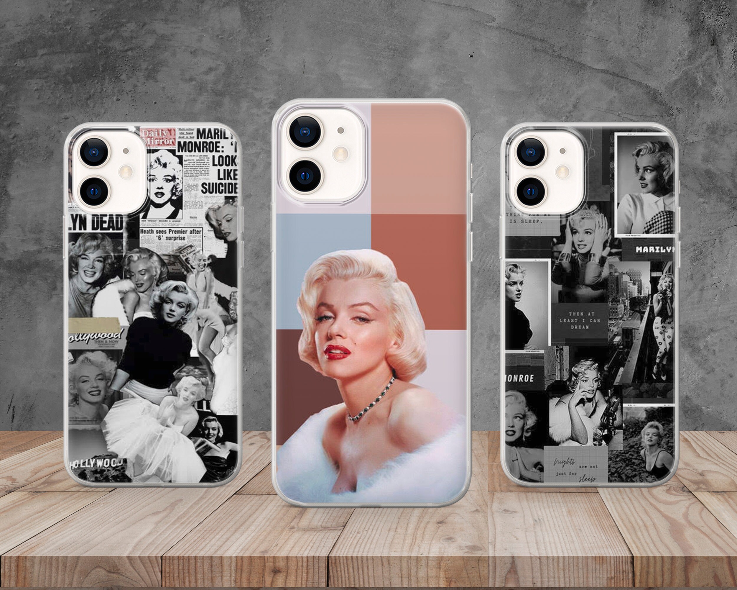 Marilyn Monroe Cases Wallet Custom iPhone Cases Leather Samsung