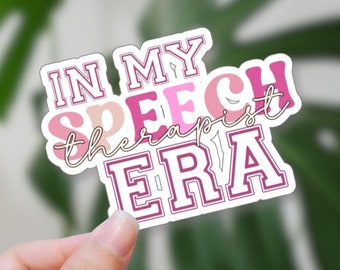SLP Gift Idea for Speech Therapist Era Sticker for SLP Masters Laptop Sticker for Speech Language Pathology Office Decor SLP Indoor Sticker