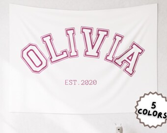 Custom Kids Name Sign – Nursery Name Banner – Soft Fabric Baby Name Flag – Personalized Safe Nursery Decor – Lightweight Kids Name Wall Art
