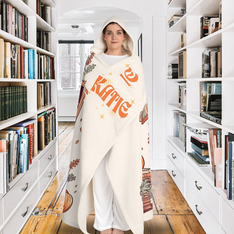 Book Lover Library Librarian Print Pattern Blanket