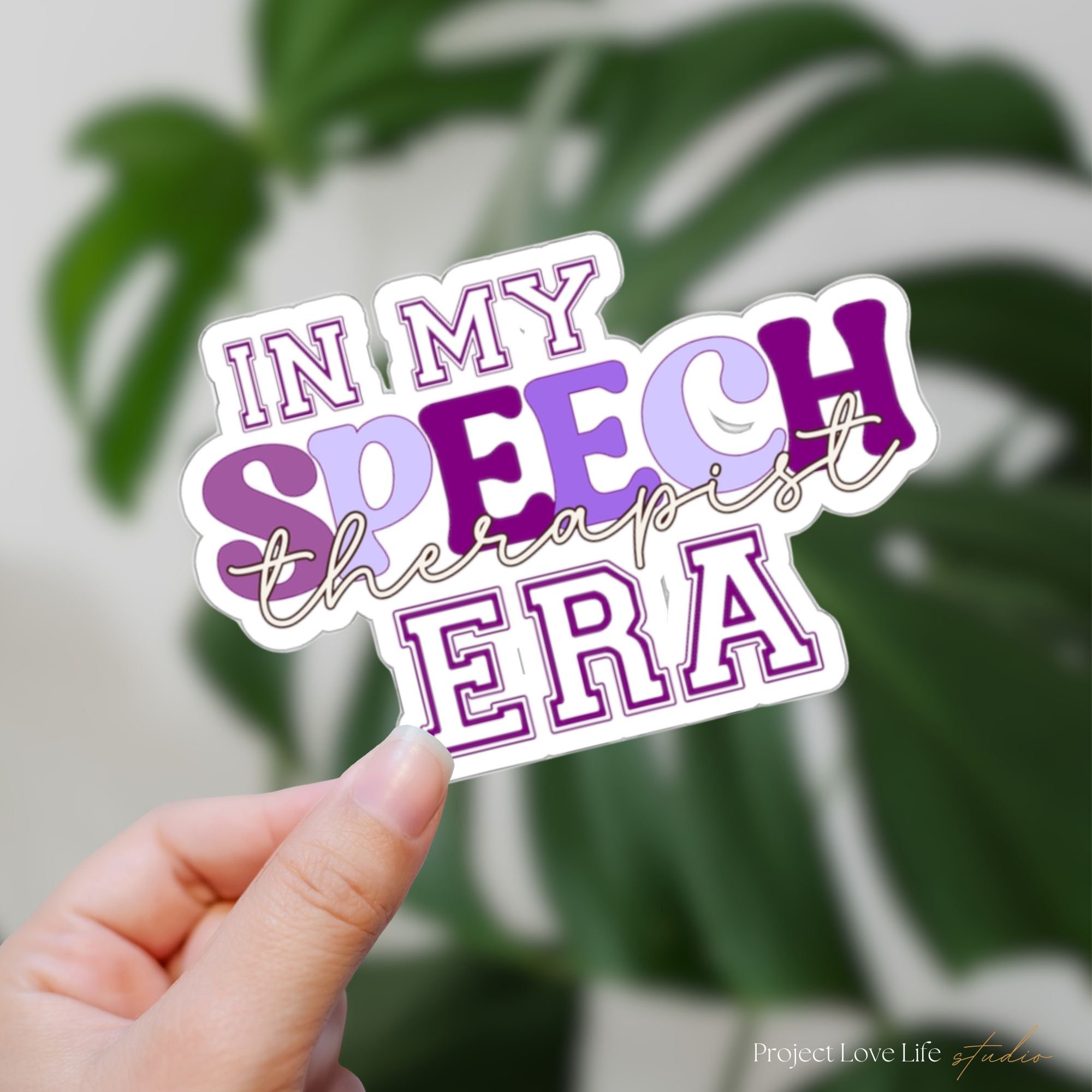 SLP Laptop Sticker in my SLP Era Kindle Sticker Speech Pathologist Sticker iPad Speech Therapist Gift Idea Speech Language Pathology Decal