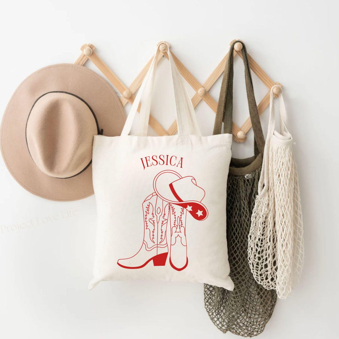 Custom Cowgirl Beach Bachelorette Tote, Last Rodeo Bach Gift Bag ...