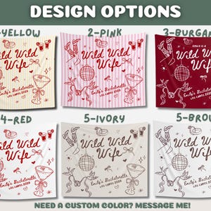 Custom Wild Wild Wife Bachelorette Banner, Wild Wild Wife Bachelorette Decor, Nashville Bachelorette Banner, Western Bachelorette Backdrop Custom (message me)