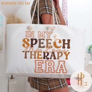 Custom Speech Therapy Gift for daughter Reusable Grocery Tote Bag language Pathologist Gift Personalized SLP Christmas Gift work bestie
