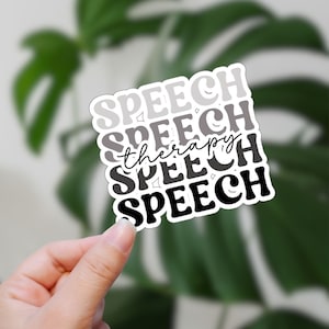 Speech pathology sticker SLP party favor sticker Speech therapist scrapbook sticker SLP mentor thank you gift idea Speech language Sticker