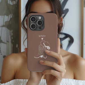 Cowgirl Western Phone Case Howdy Tough Case Cowgirl iPhone 16 Pro Max Brown Aesthetic Protective Cover Rodeo Cowboy Case Country Girl Gift