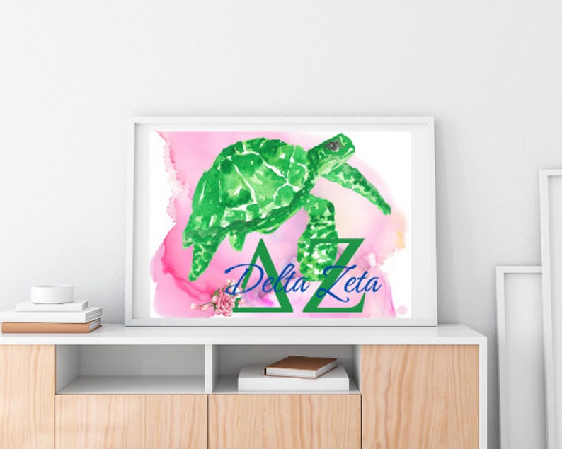 Delta Zeta Sorority Splash Printable - Etsy
