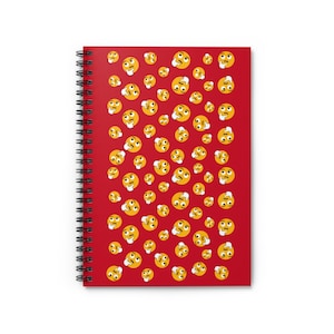 Emotional Emoji Spiral Notebook - Ruled Line, Cute Gift for Kids, Journaling, Doodling, Back to School, Fun Stationery