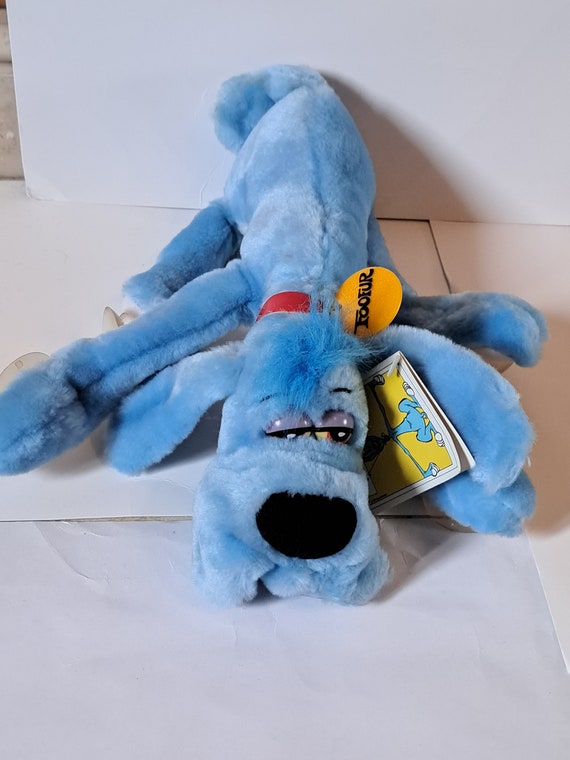 Vintage 1987 Foofur Blue Dog Bloodhound Plush Soft Toy Dakin 80s. New With Tags Etsy Canada