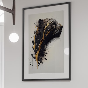 Abstract Cheetah wall art Digital print
