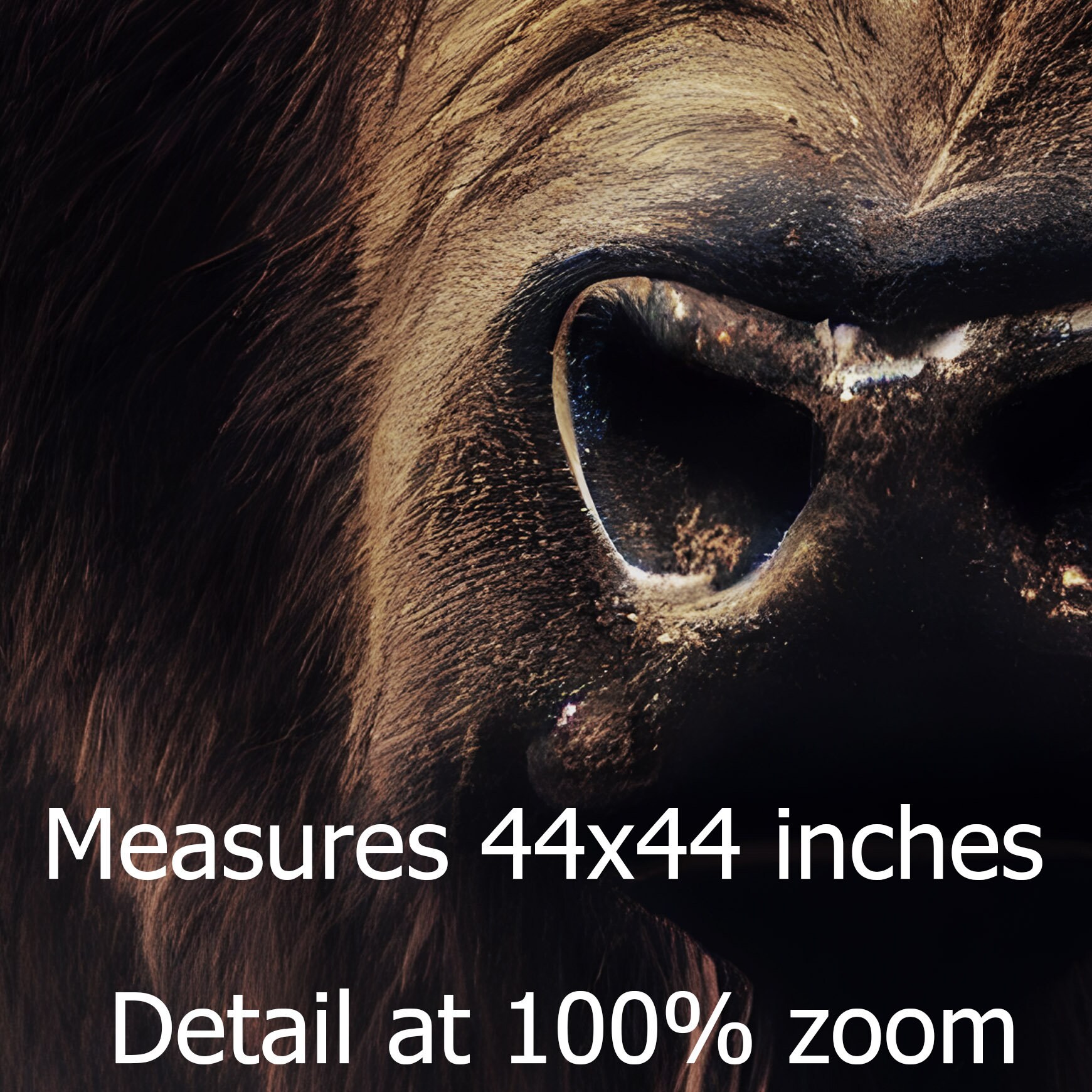 44x44 Square High Resolution Bull Digital Print, Stock Market Art ...