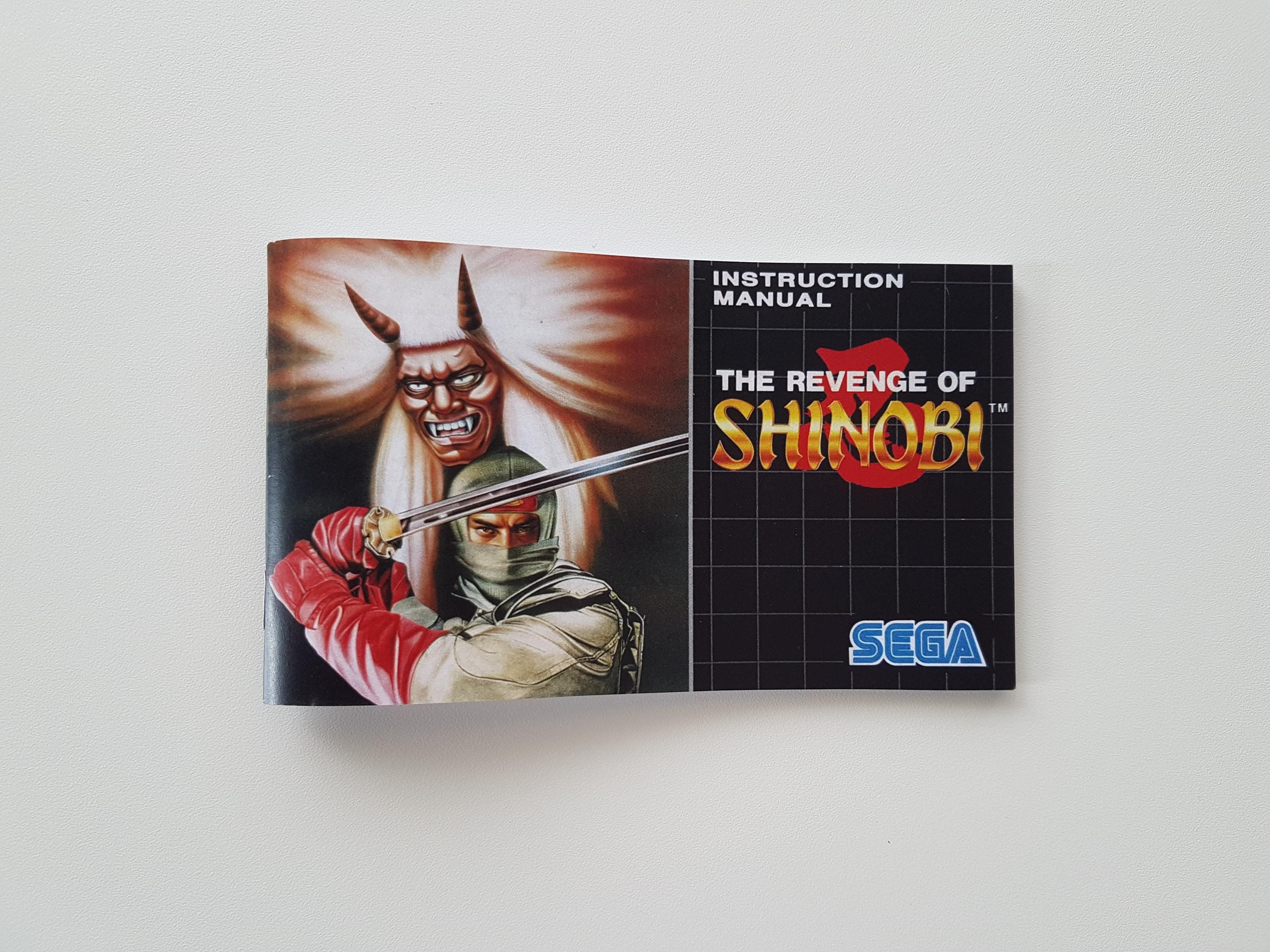 Jeu SEGA Megadrive The Revenge Of Shinobi – Version PAL (Bon état, Notice Incluse)