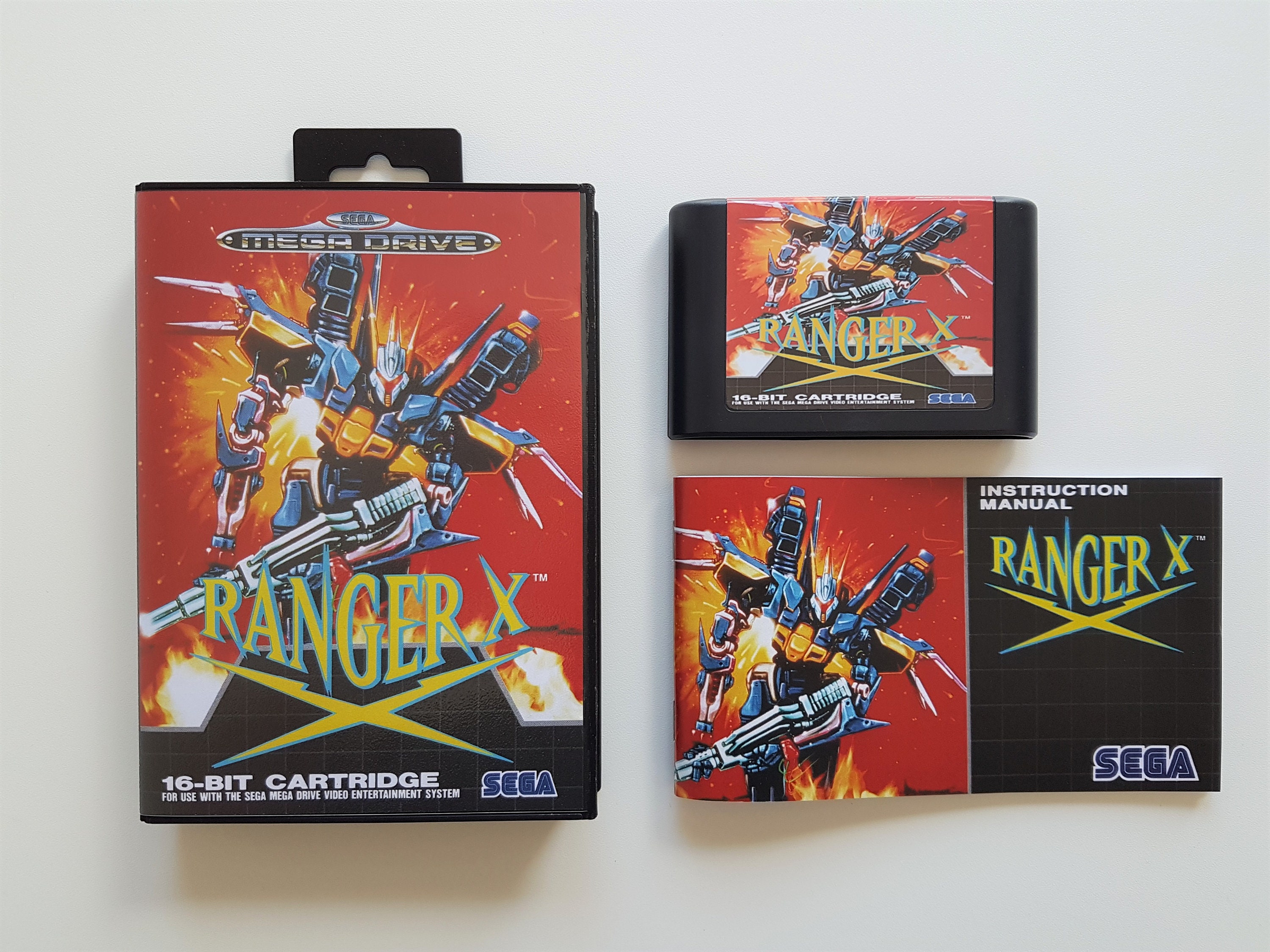 Jeu Ranger X Sur Mega Drive, Version PAL Euro, Complet Dans Sa Boîte (CIB), Bon état