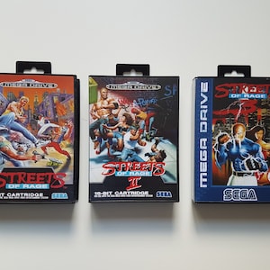Lot Streets of Rage 1/2/3 Megadrive - PAL version - (repro)