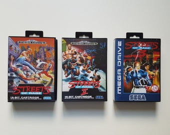 Lote Streets of Rage 1/2/3 Megadrive - versión PAL - (reproducción)