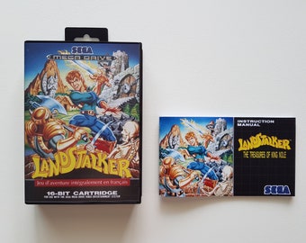 Box/cover/manual Landstalker Megadrive - French PAL version - (repro)