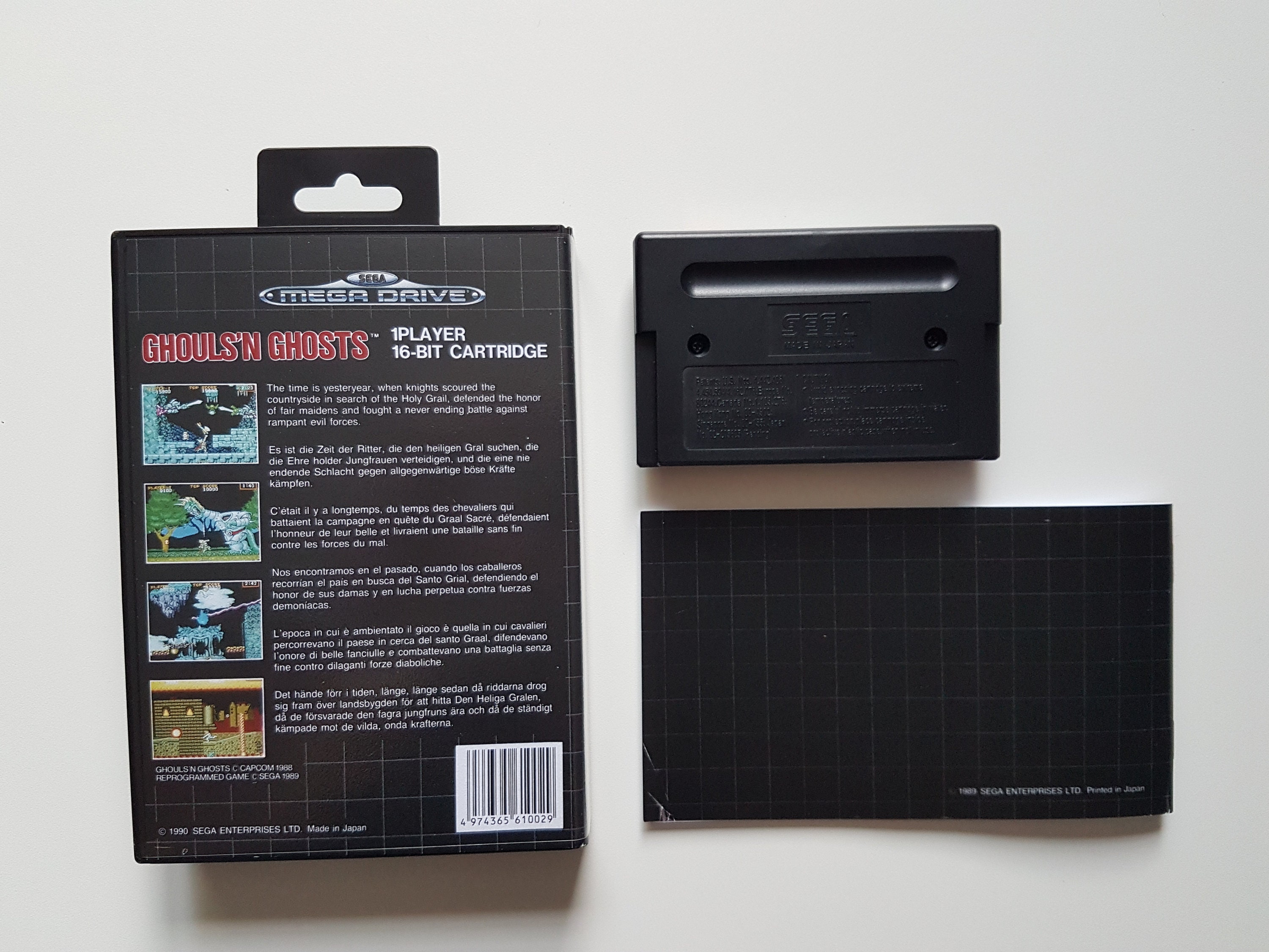 Jeu Sega Megadrive - Ghouls 'N Ghosts - PAL EUR - état Correct, Cartouche Seulement