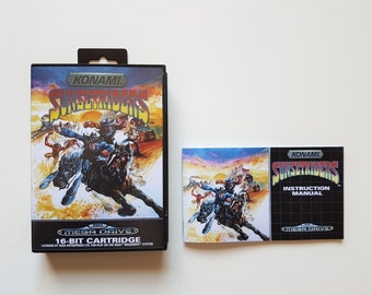 Box/jacket/manual Sunset riders Megadrive - PAL version - (repro)