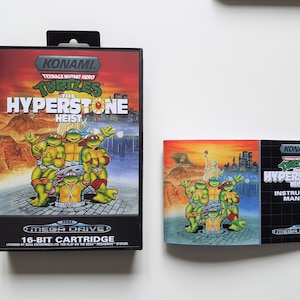 Box/Hülle/Handbuch Turtles the Hyperstone Heist – PAL-Version – (Repro)