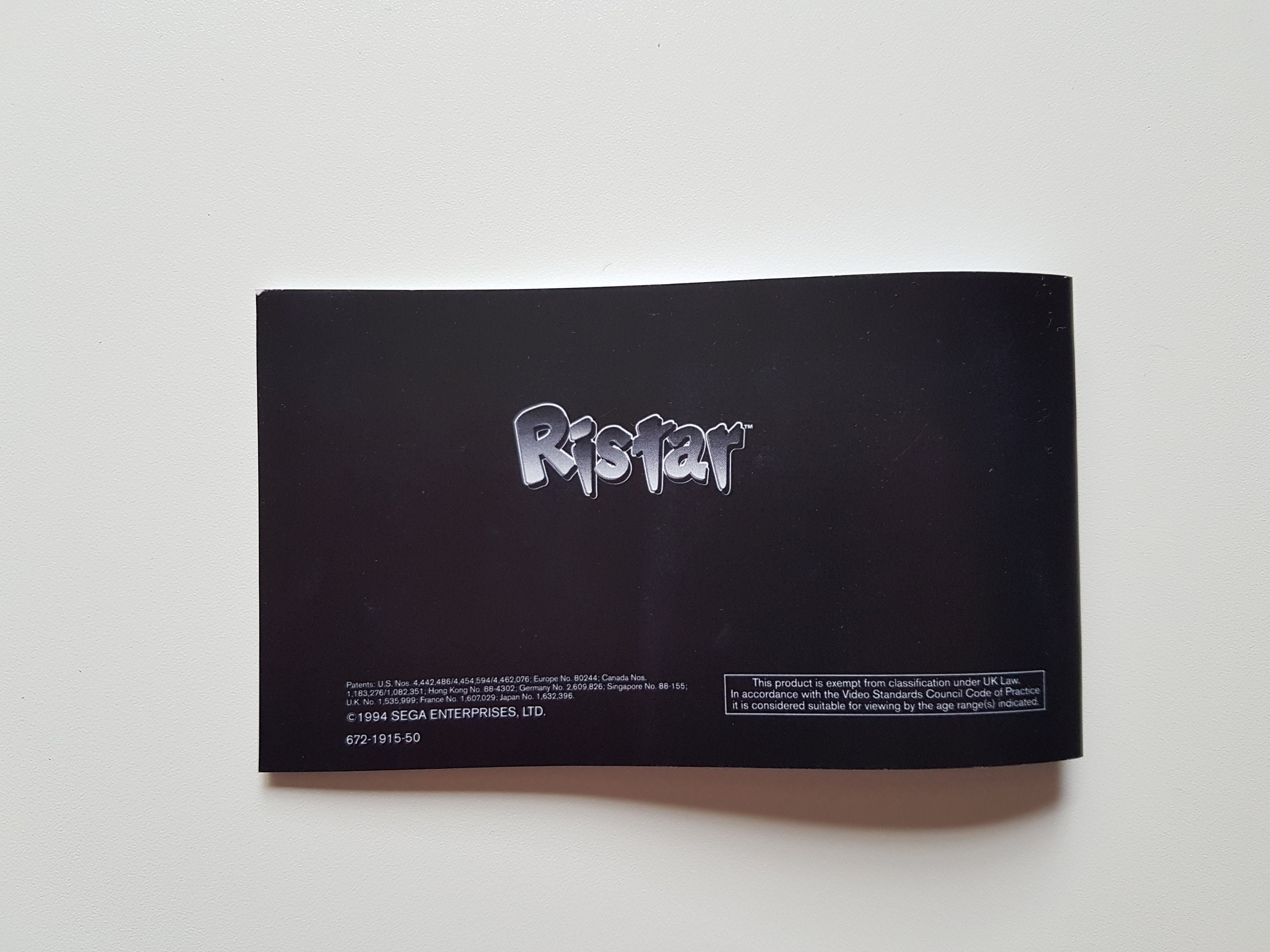 Ristar PAL EUROPE Original OFFICIEL SEGA Complet Megadrive