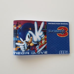 Anleitung Sonic 3 Megadrive - PAL-Version - (Nachdruck)