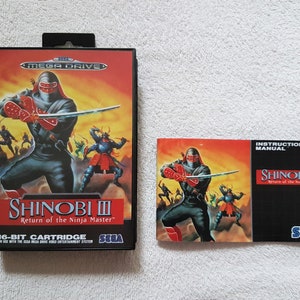 Shinobi 3 Megadrive Box/Cover/Manual - PAL Version - (repro)