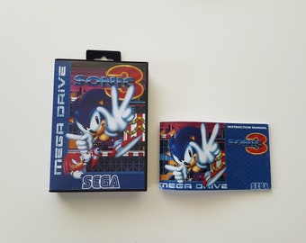Caja/funda/manual Sonic 3 Megadrive - versión PAL - (repro)