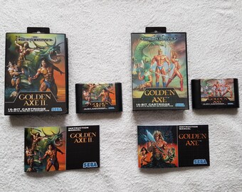 Los Golden Axis 1 und 2 Megadrive – PAL-Version – (Repro)