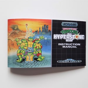 Notice Turtles The Hyperstone Heist Megadrive - PAL version - (repro)