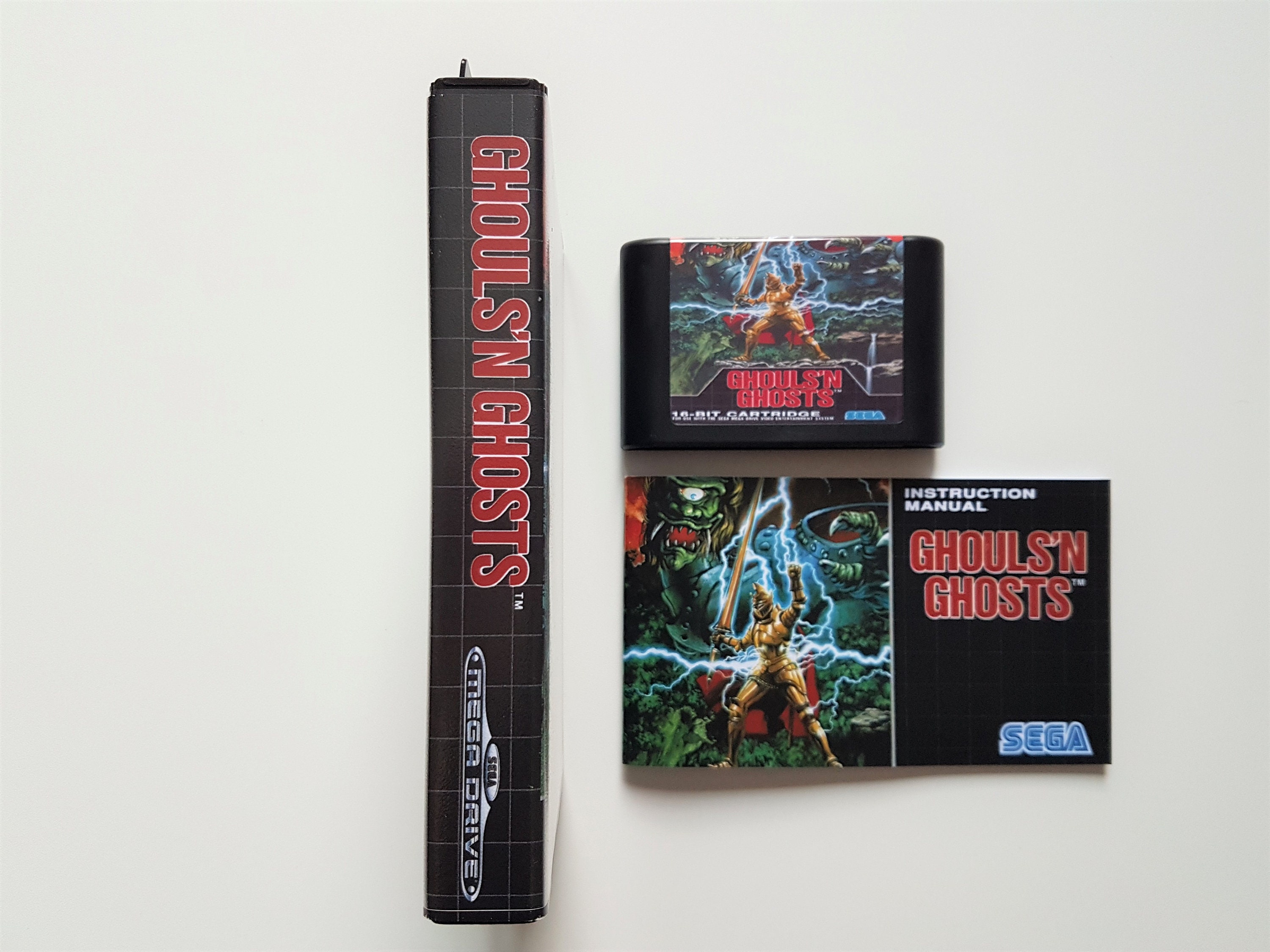 Jeu SEGA Megadrive Ghouls'n Ghosts - Version PAL - Manuel Inclus - 1993