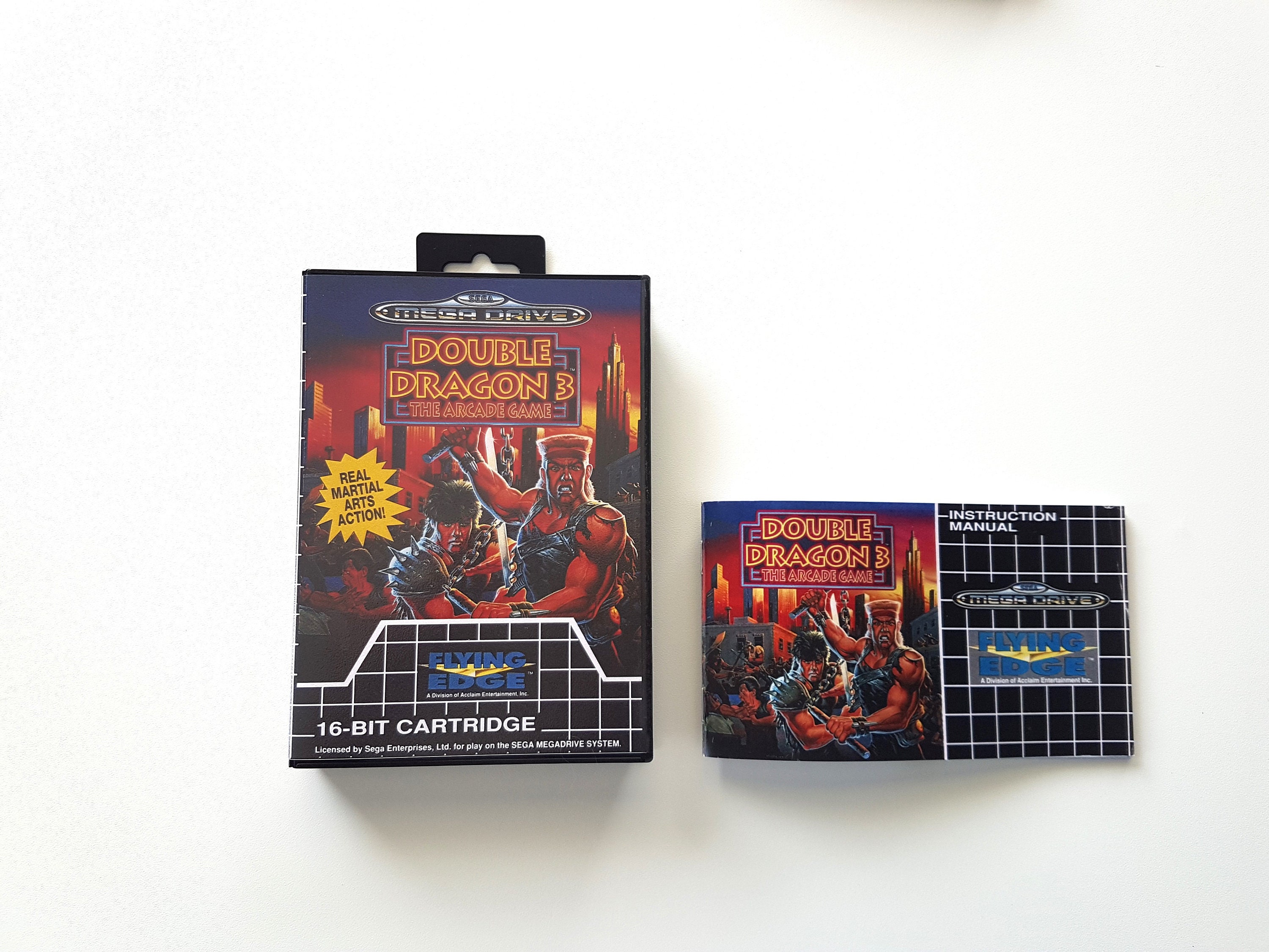 Jeu Megadrive Double Dragon 3 - Beat'em Up Rétro Sega Genesis En Bon État