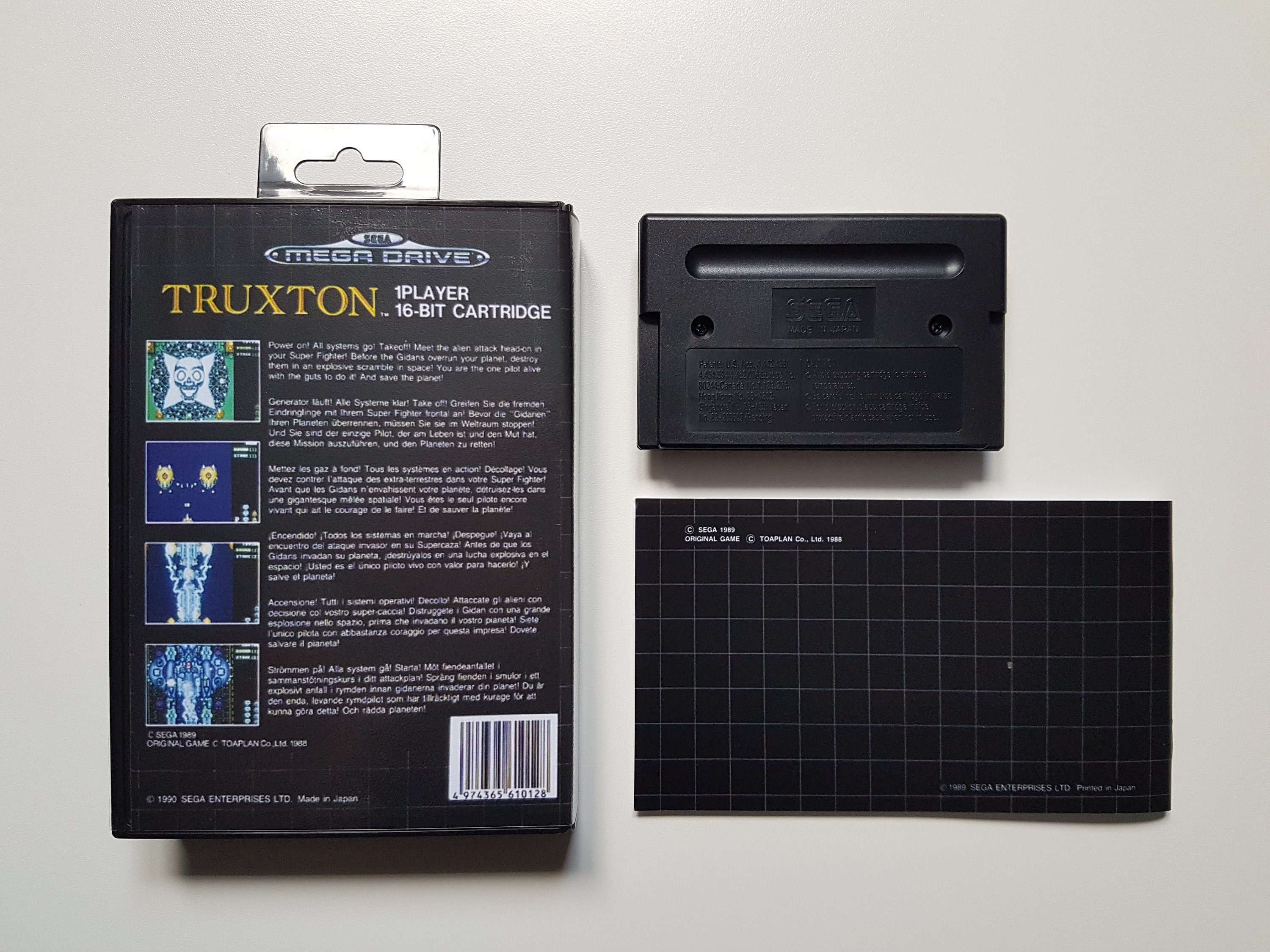 Jeu SEGA Megadrive Truxton, PAL, édition 1993, Avec Manuel, Neuf Sous Cellophane