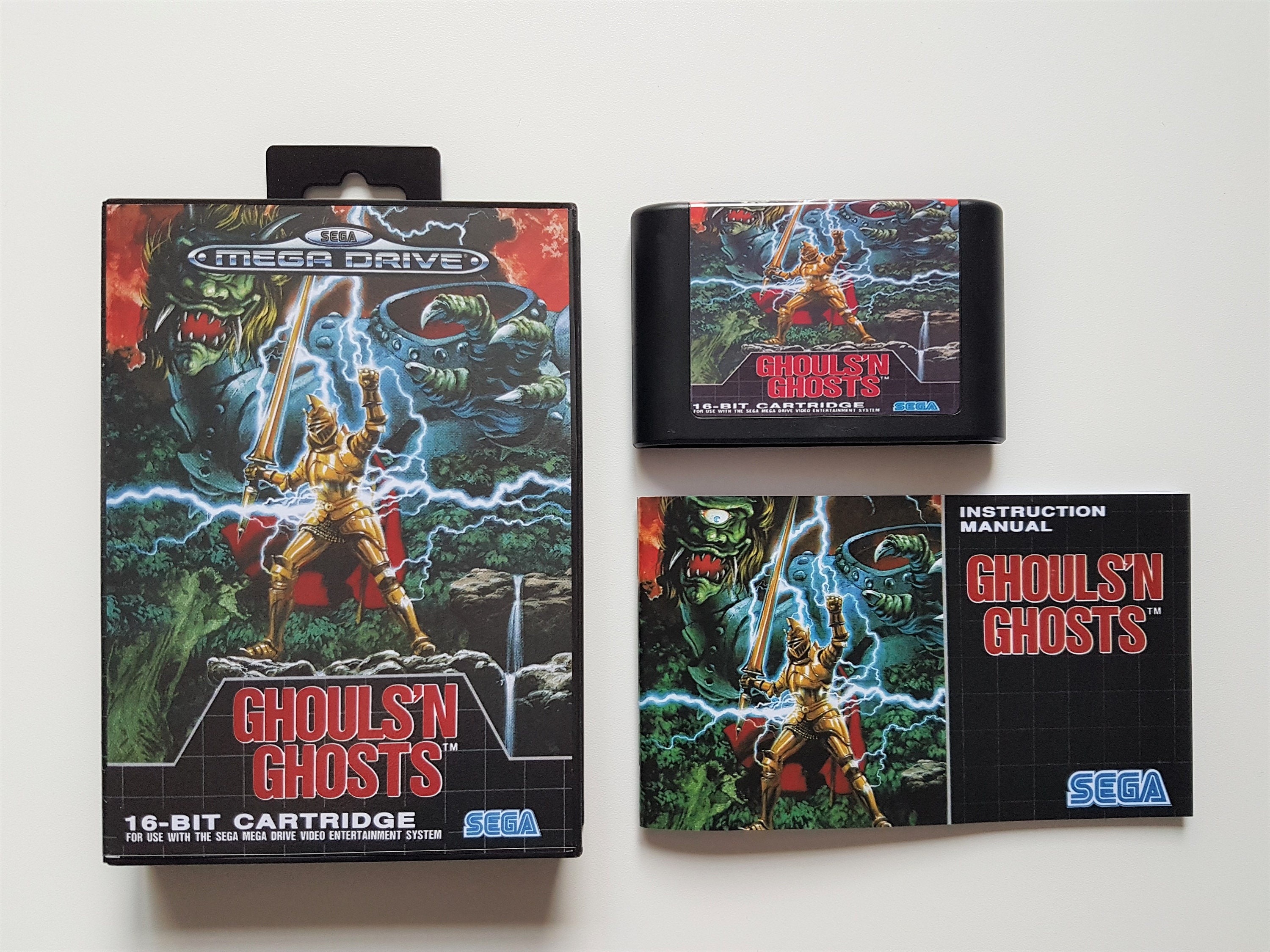 Jeu Sega Megadrive - Ghouls 'N Ghosts - PAL EUR - état Correct, Cartouche Seulement