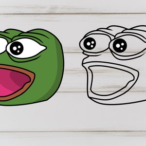 cheeky Poggers emote - peepo pepega twitch discord frog Pin by