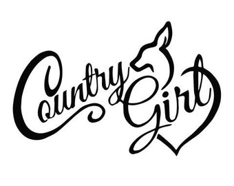 country girl vinyl decal