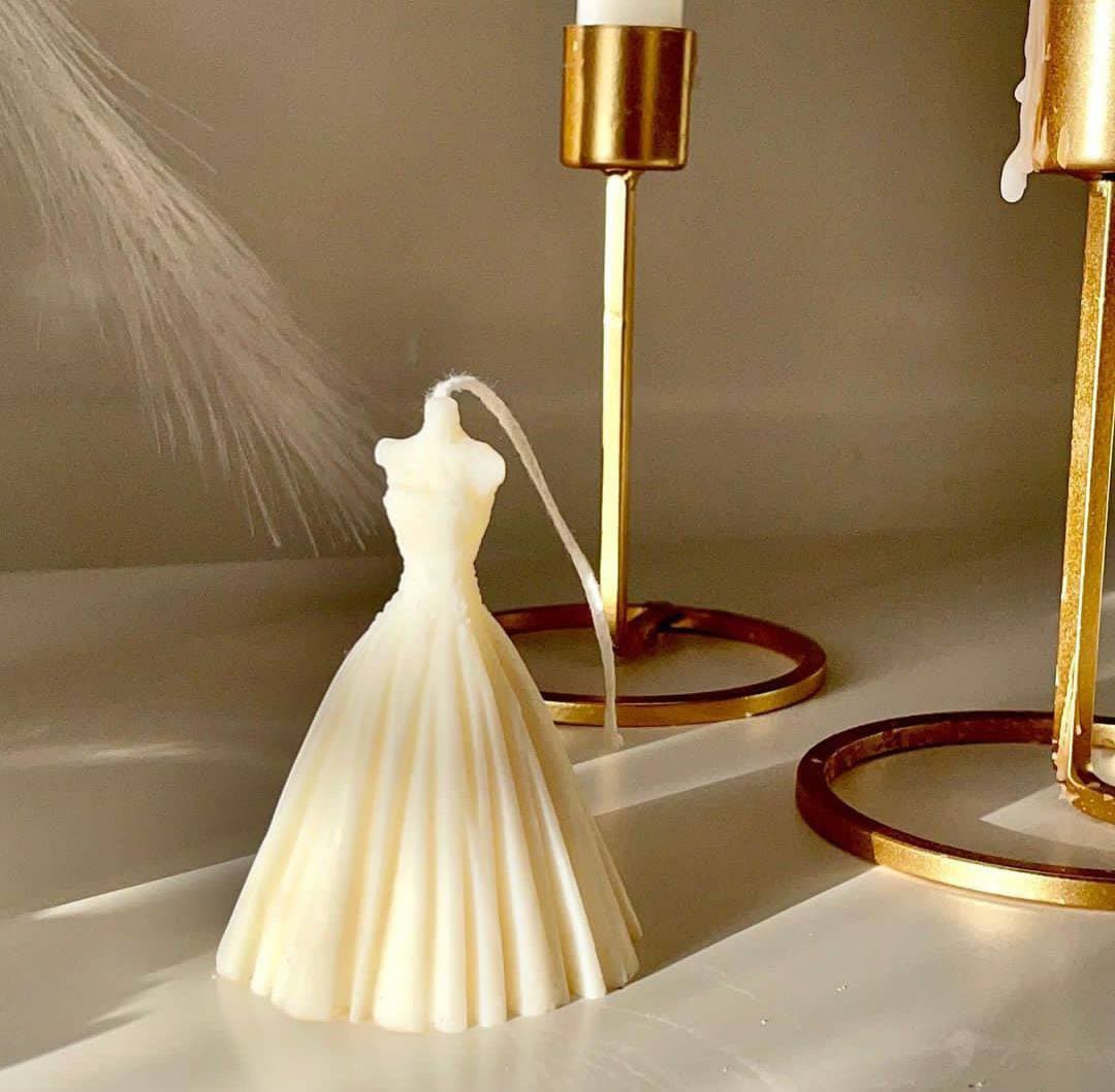 Woman Wedding Dress Candle Etsy