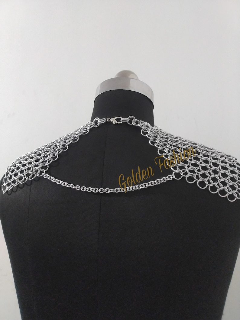 Chainmaille Collar Metal Aluminium Chainmail Jump Ring Etsy