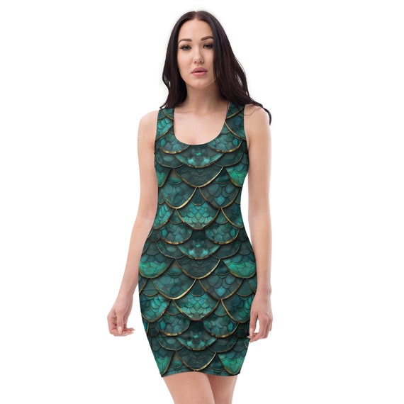 green dragon scale dress Long Formal Dress 43115 by Jovani