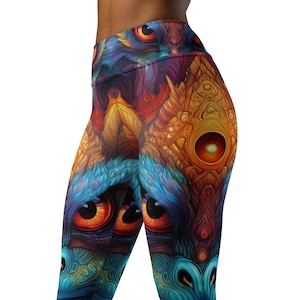 Fantasy Dragon Printed High waist Yoga Leggings