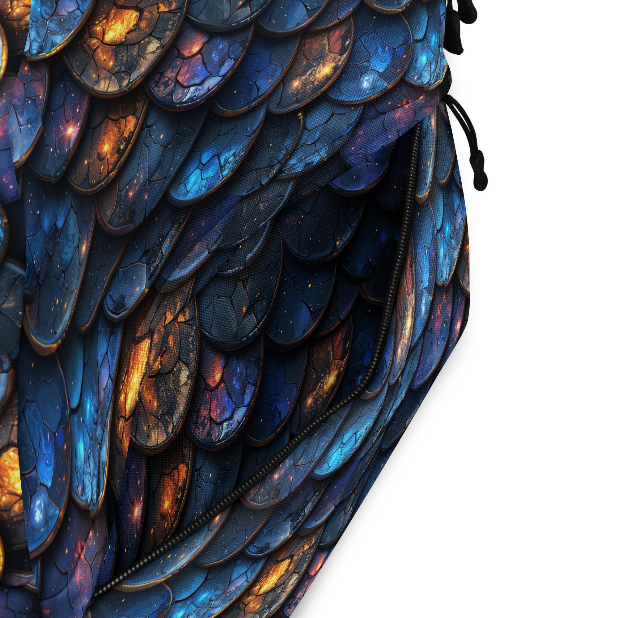 Dragon Scales Medium Size Backpack, Dragon Laptop Backpack, Festival ...