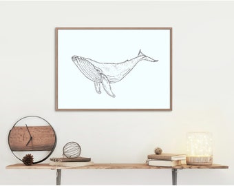 Whale Art Print