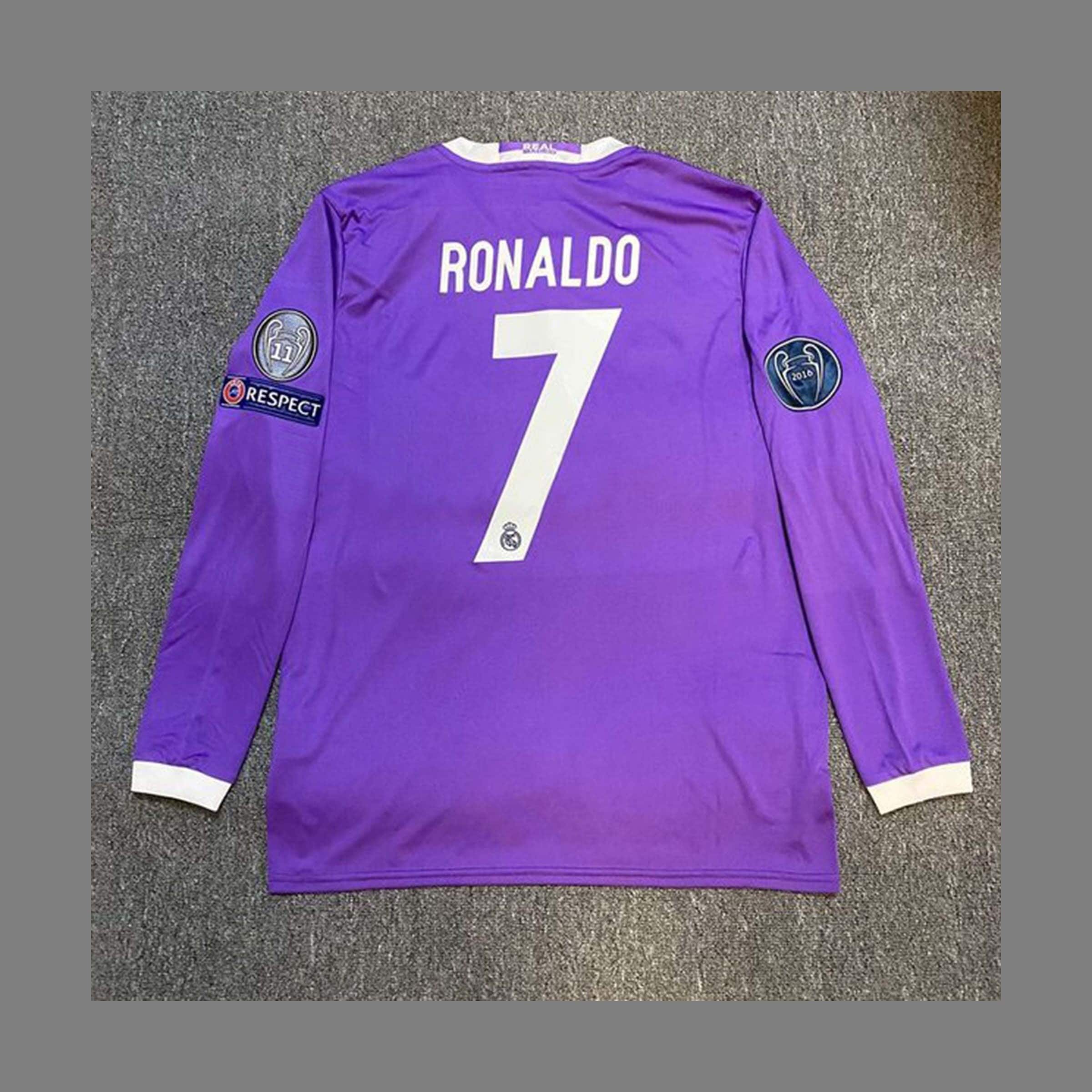onderhoud verwijderen statistieken Real Madrid Champions League Final Classic Jersey Ronaldo 7 - Etsy