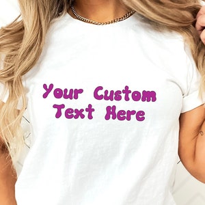 Benutzerdefinierte Nachricht T-Shirt benutzerdefinierte Tshirt Benutzerdefinierte Shirt personalisierte Unisex für ihn für ihr Geschenk