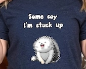 Porcupine Funny T-Shirt Cute Funny Animal TShirt Love Fun Laugh