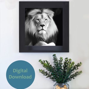 Wall Art Lion Jungle King Animal Love Instant Download
